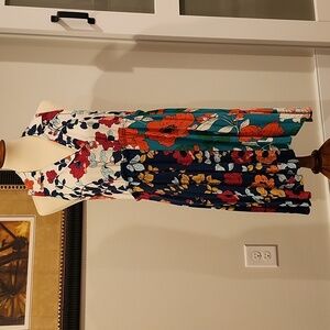 Anthropologie racerback summer collar dress with pockets.